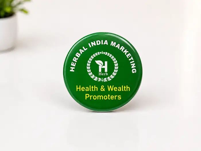Corporate button badge